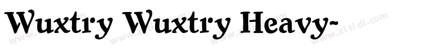 Wuxtry Wuxtry Heavy字体转换